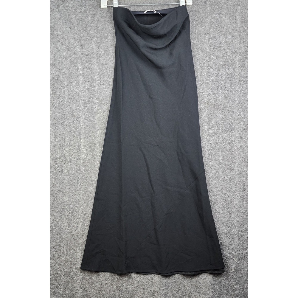 Babaton Aritzia Strapless Maxi Dress Womens XS Black Japanese Fabric NWT 115777